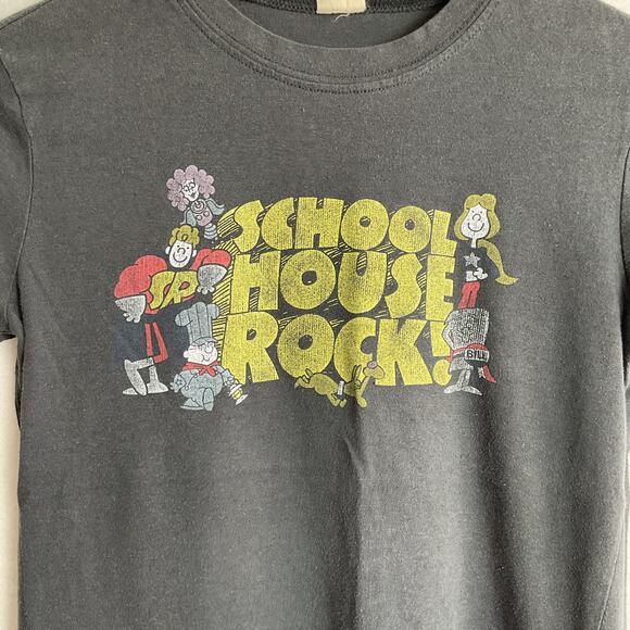 Mighty Fine Vintage School House Rock Tee Black Small - Picture 4 of 11